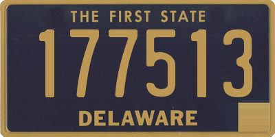 DE license plate 177513