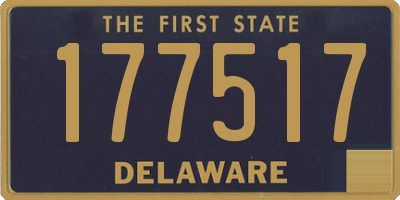 DE license plate 177517