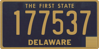 DE license plate 177537