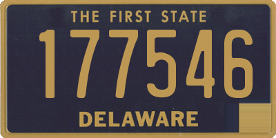 DE license plate 177546