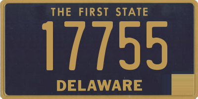 DE license plate 17755