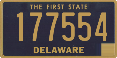 DE license plate 177554