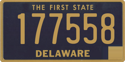 DE license plate 177558