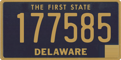 DE license plate 177585
