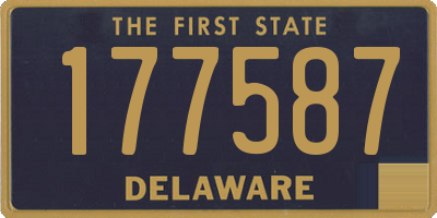 DE license plate 177587