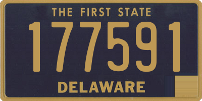 DE license plate 177591