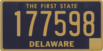 DE license plate 177598