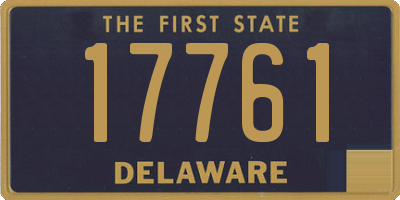 DE license plate 17761