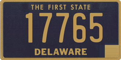 DE license plate 17765