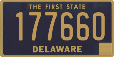DE license plate 177660