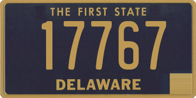 DE license plate 17767