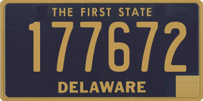 DE license plate 177672