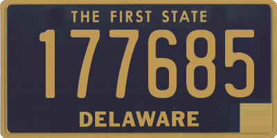 DE license plate 177685