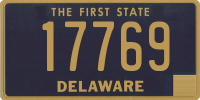 DE license plate 17769