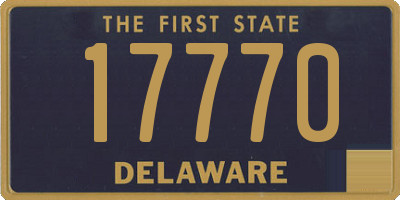 DE license plate 17770