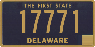 DE license plate 17771