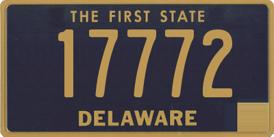 DE license plate 17772