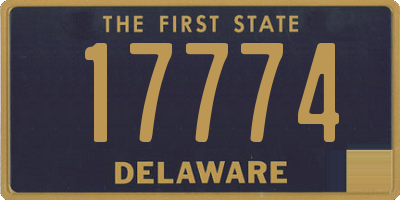 DE license plate 17774