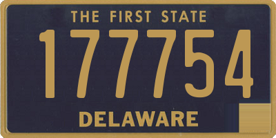 DE license plate 177754