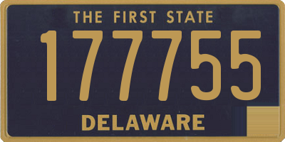 DE license plate 177755