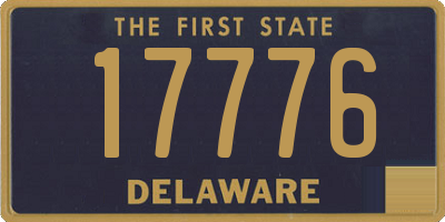 DE license plate 17776