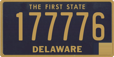 DE license plate 177776