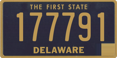 DE license plate 177791