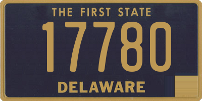 DE license plate 17780