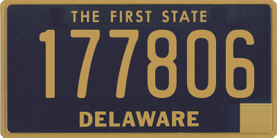 DE license plate 177806