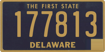 DE license plate 177813