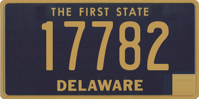 DE license plate 17782