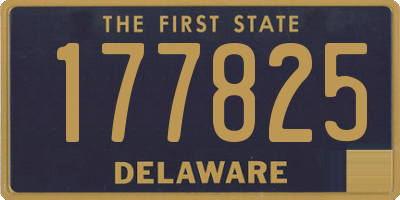 DE license plate 177825