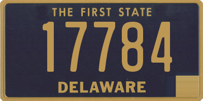 DE license plate 17784