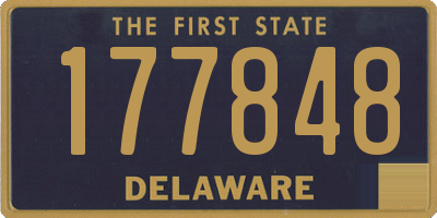 DE license plate 177848