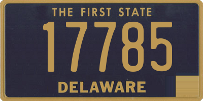 DE license plate 17785