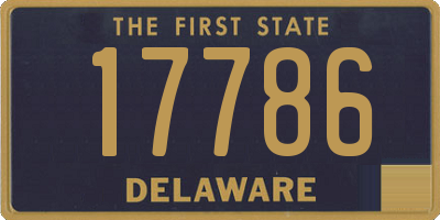 DE license plate 17786