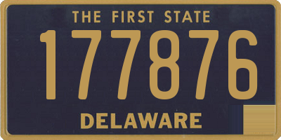 DE license plate 177876
