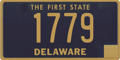 DE license plate 1779