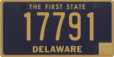 DE license plate 17791