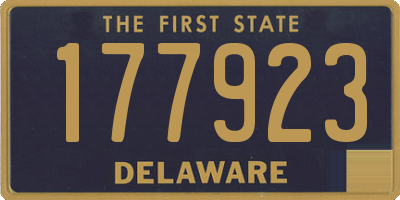 DE license plate 177923