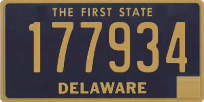 DE license plate 177934