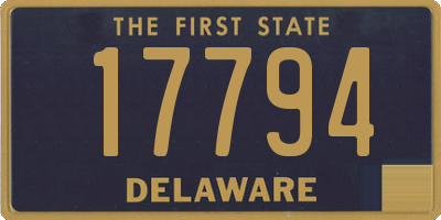 DE license plate 17794