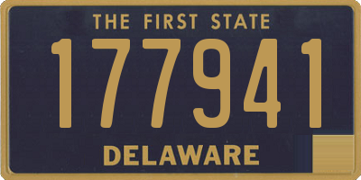 DE license plate 177941