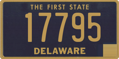 DE license plate 17795