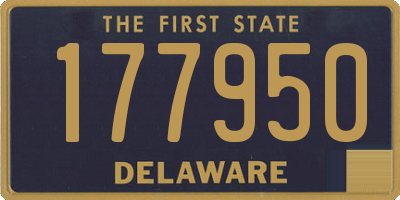 DE license plate 177950