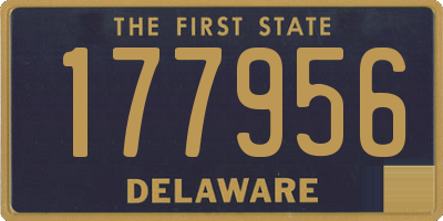 DE license plate 177956