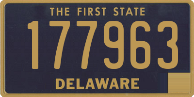 DE license plate 177963