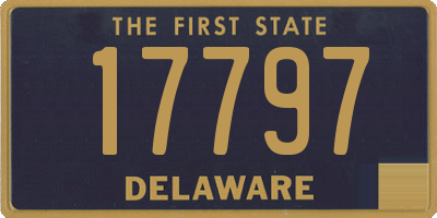 DE license plate 17797