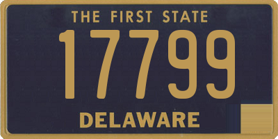 DE license plate 17799