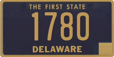 DE license plate 1780